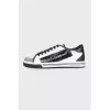 Men's black and white sneakers
