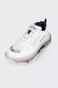 White sneakers with mesh