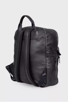 Men's leather backpack