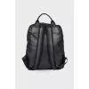 Men's leather backpack