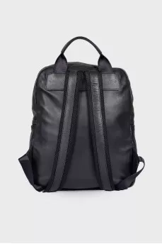 Men's leather backpack