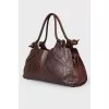 Brown bag with keychain