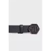 Men's logo belt