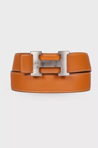 Belt H Box Togo Leather 85