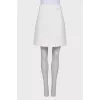Quilted silk skirt with tag