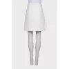 Quilted silk skirt with tag