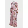 Pink print dress