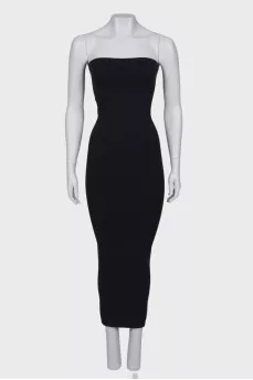 Black sheath dress