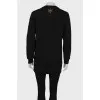 Skull appliqué hoodie dress