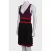 Two-tone viscose dress
