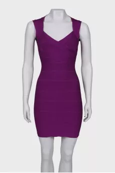 Purple bandage dress