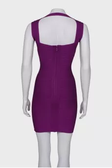 Purple bandage dress