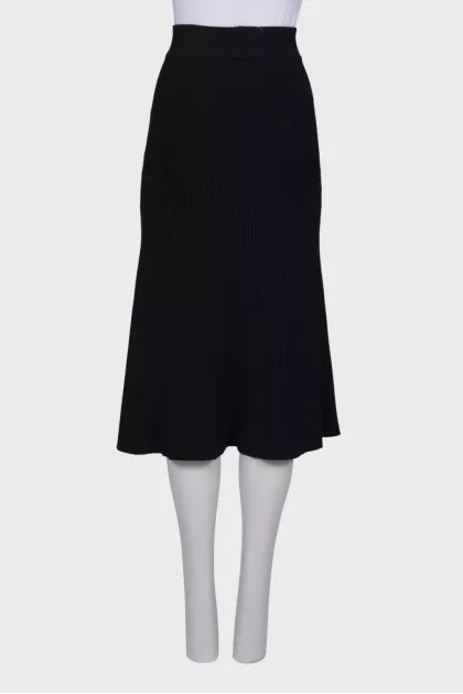 Black high rise skirt