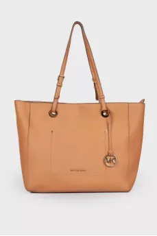 Brown bag with thin handles