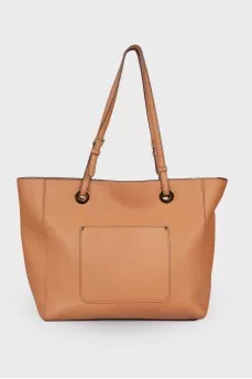 Brown bag with thin handles