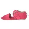Fuchsia suede sandals