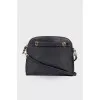 Leather bag with a thin strap