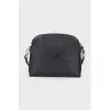 Leather bag with a thin strap
