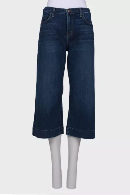 Blue loose fit capri 