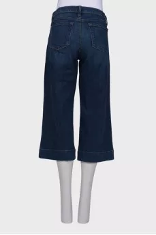 Blue loose fit capri 