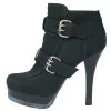 Ankle boots with silver buckle