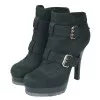 Ankle boots with silver buckle