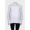 White blouse with lace
