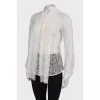 Tie lace blouse