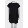 Dress with feathers on the sides