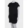 Dress with feathers on the sides