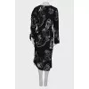 Black printed dress