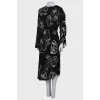 Black printed dress