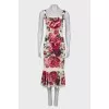Strappy printed dress with tag 