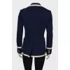 Jacket with coat of arms on the pocket