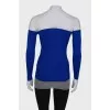 Silk top with translucent top