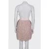 Beige fringed dress with tag