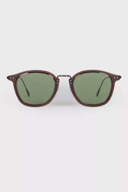 Sunglasses with woven temples