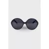 Round black sunglasses