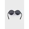 Round black sunglasses