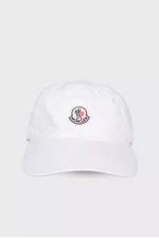 White cap with brand logo