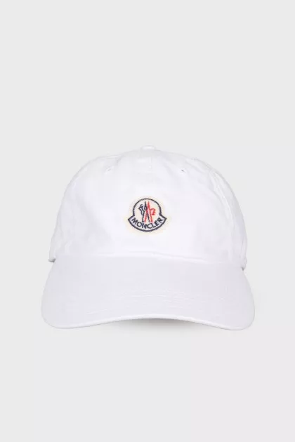 White cap with brand logo