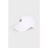 White cap with brand logo
