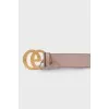 Dusty Rose leather belt