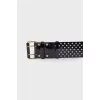 Wide perforated belt