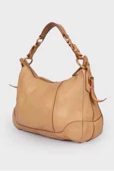 Сумка Zip Top Hobo Vitello Daino