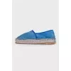 Suede blue espadrilles