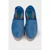 Suede blue espadrilles