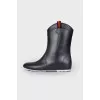 Rubber black boots