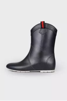 Rubber black boots