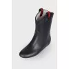Rubber black boots